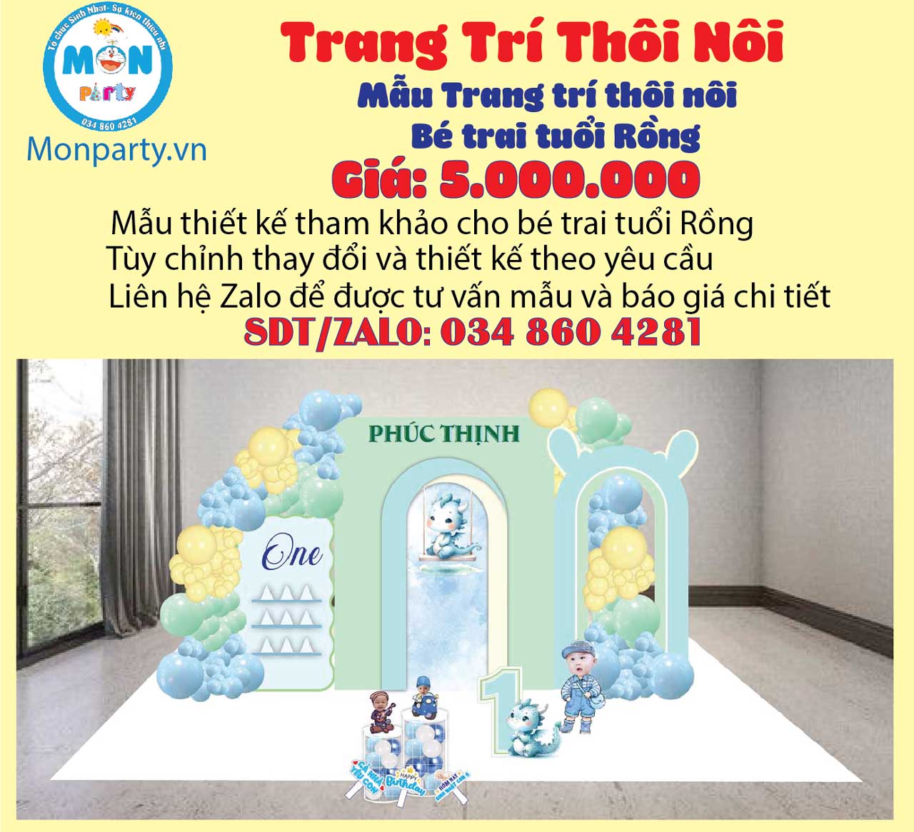 trang-tri-thoi-noi-be-trai-tuoi-rong