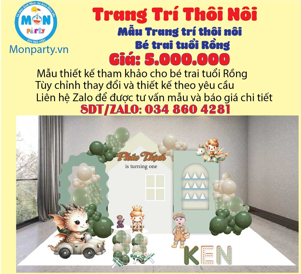trang-tri-thoi-noi-be-trai-tuoi-rong