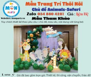 trang-tri-sinh-nhat-be-trai-chu-de-rung-xanh