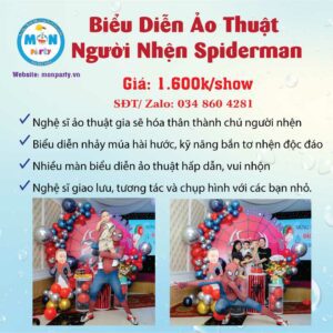 bieu-dien-ao-thuat-nguoi-nhen-spiderman-thue-chu-he-long-an