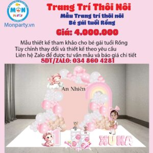 trang-tri-sinh-nhat-1-tuoi-chu-de-be-gai-tuoi-rong