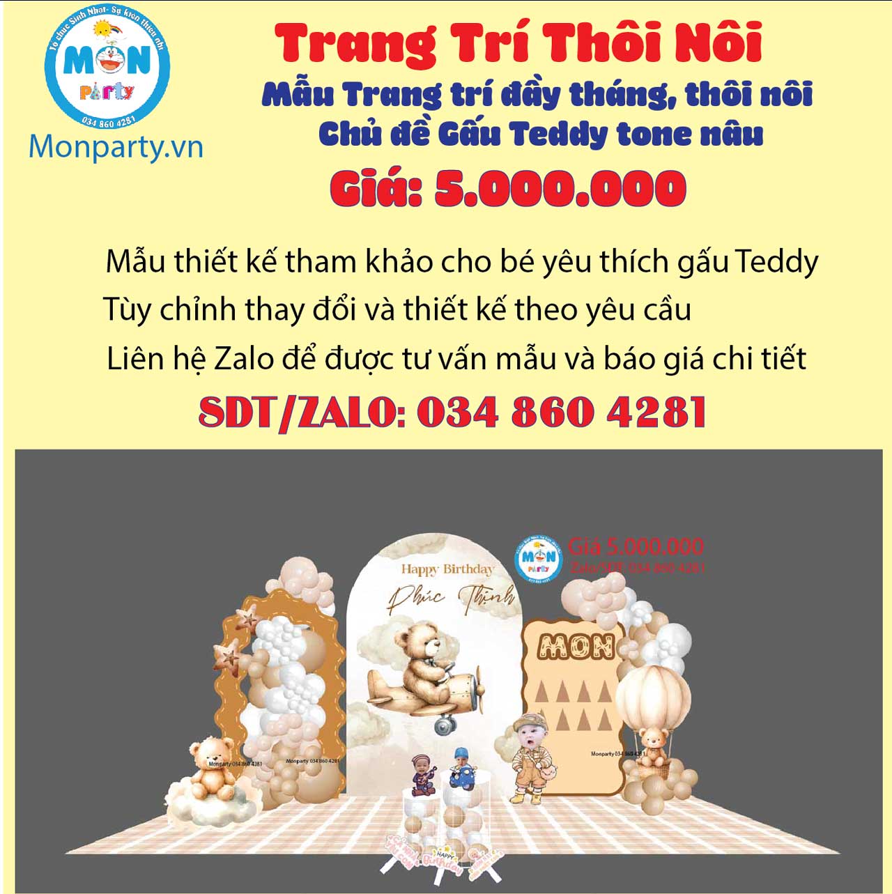 trang-tri-thoi-noi-be-trai-chu-de-gau-teddy