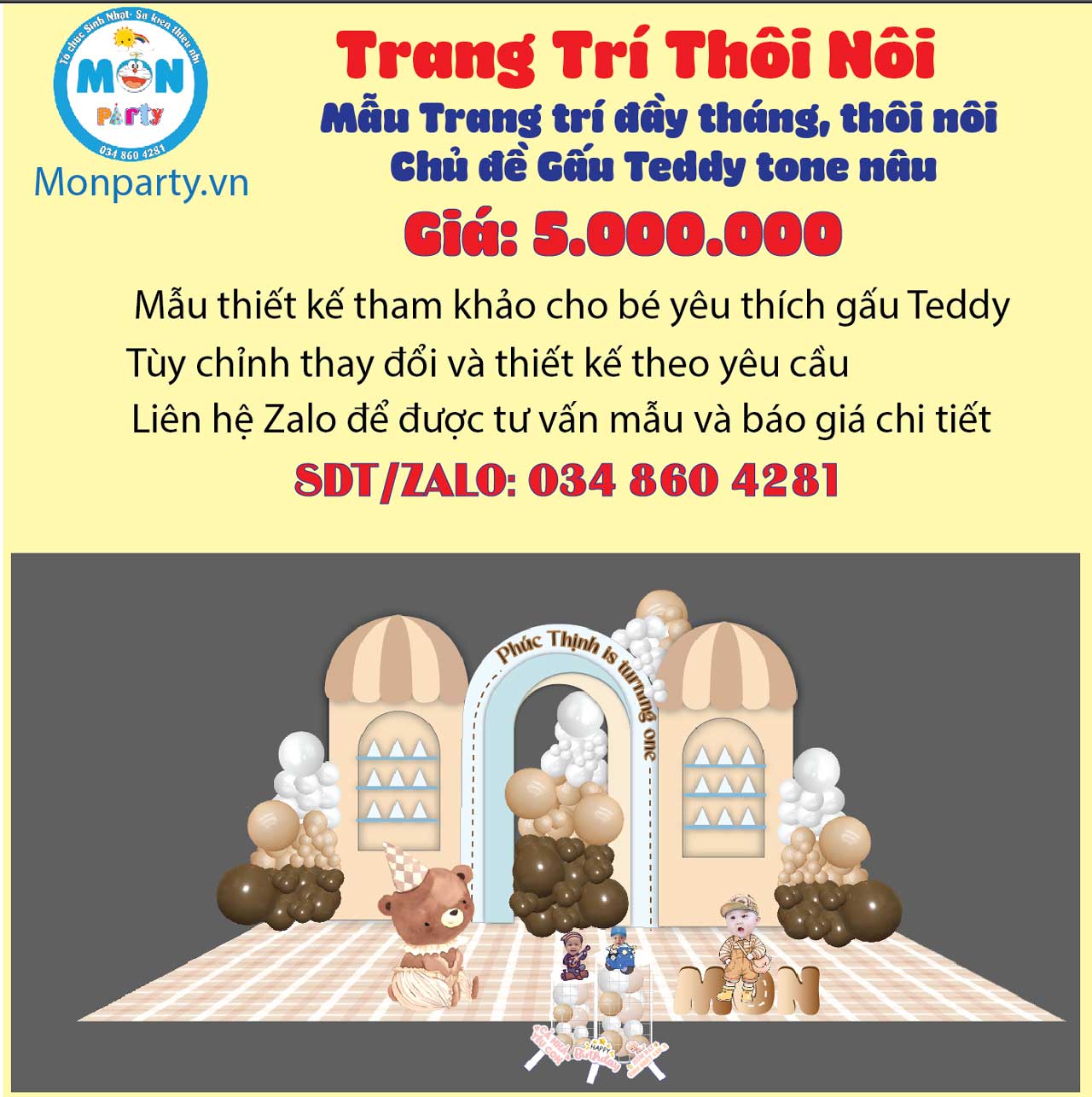 trang-tri-thoi-noi-be-trai-chu-de-gau-teddy