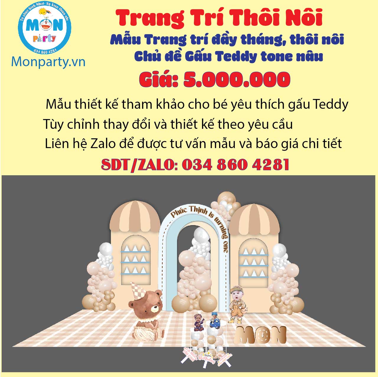 trang-tri-thoi-noi-be-trai-chu-de-gau-teddy