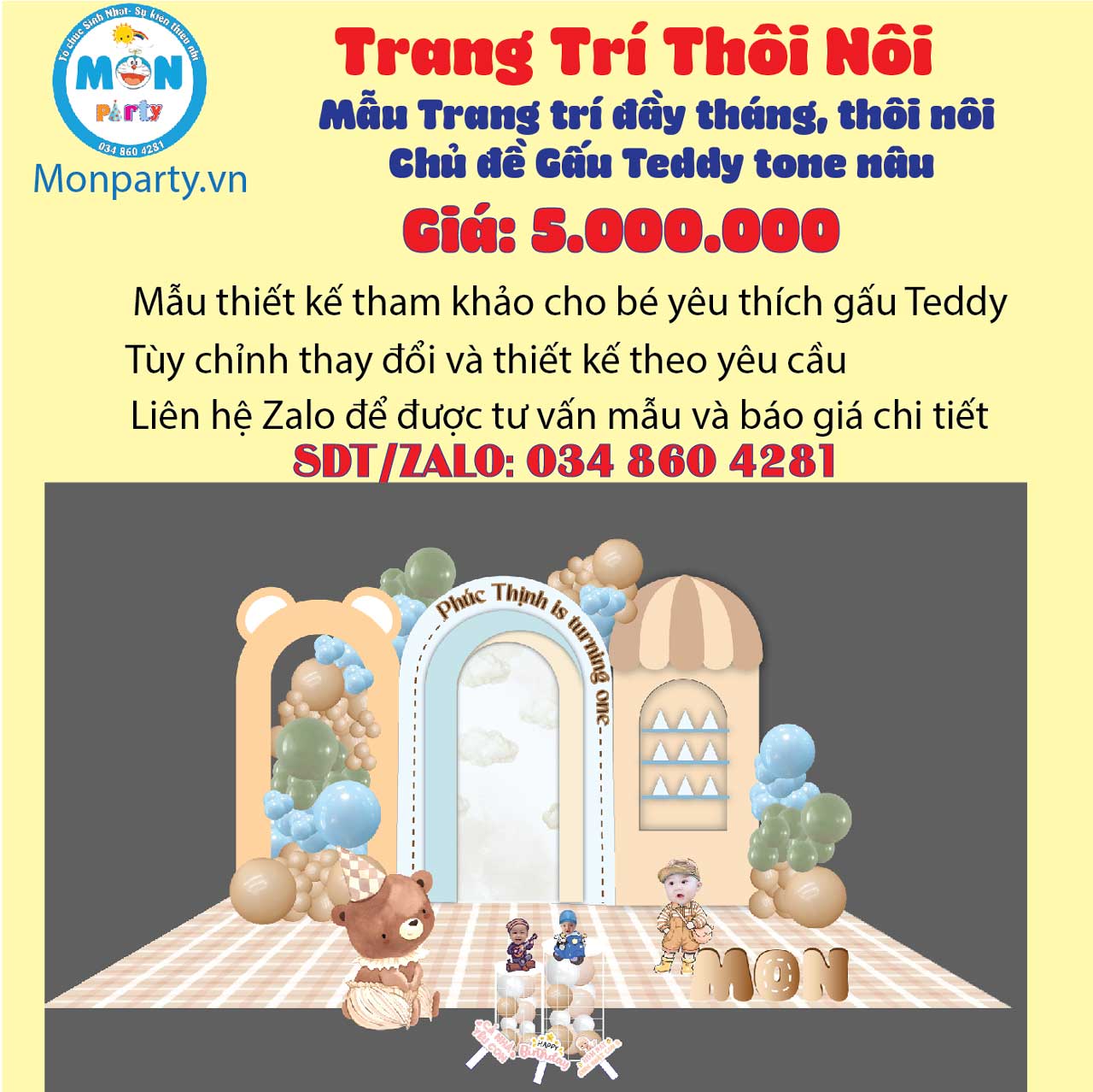 trang-tri-thoi-noi-be-trai-chu-de-gau-teddy