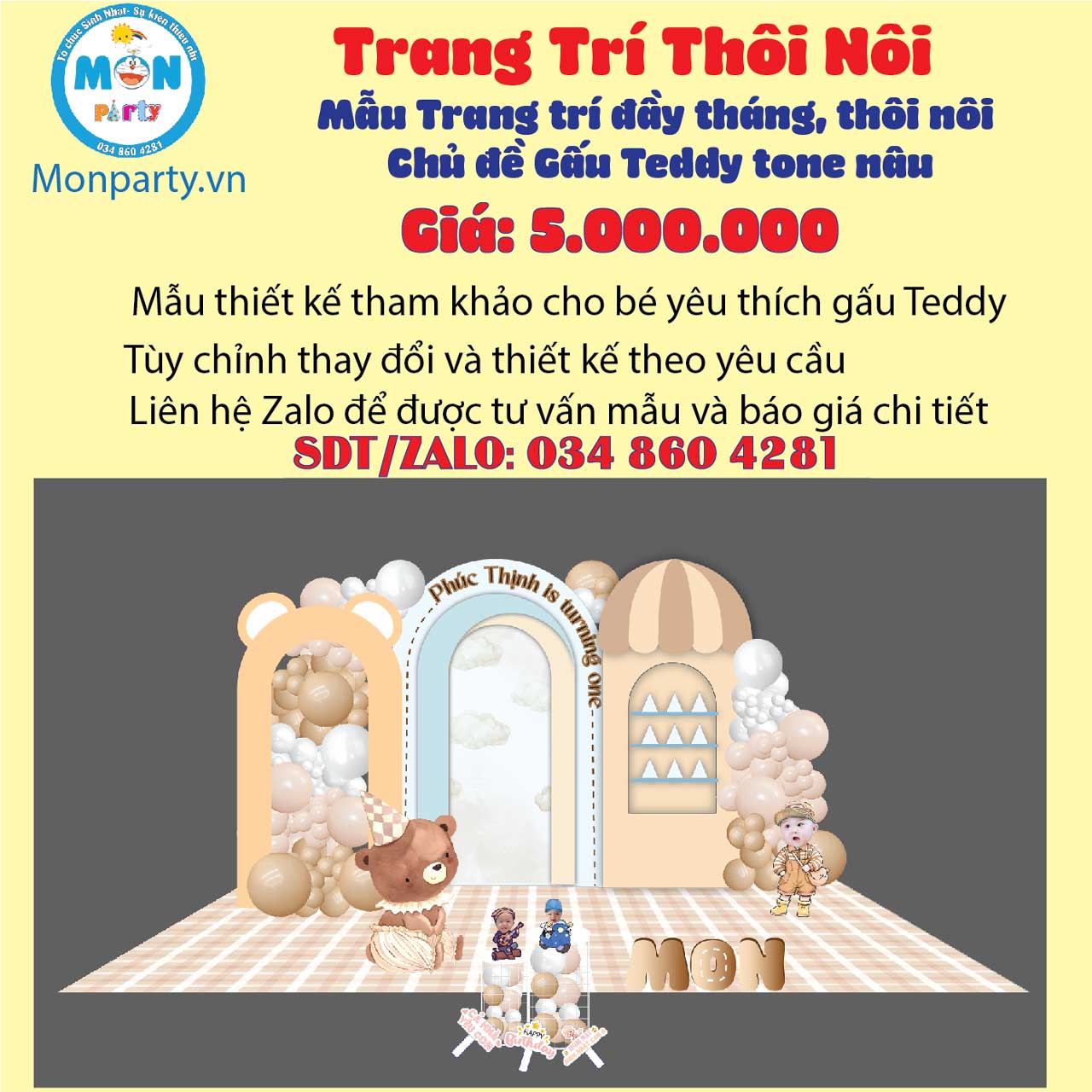 trang-tri-thoi-noi-be-trai-chu-de-gau-teddy