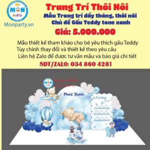 trang-tri-thoi-noi-be-trai-chu-de-gau-teddy-tone-xanh