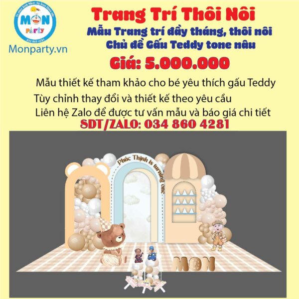 trang-tri-thoi-noi-be-trai-chu-de-gau-teddy