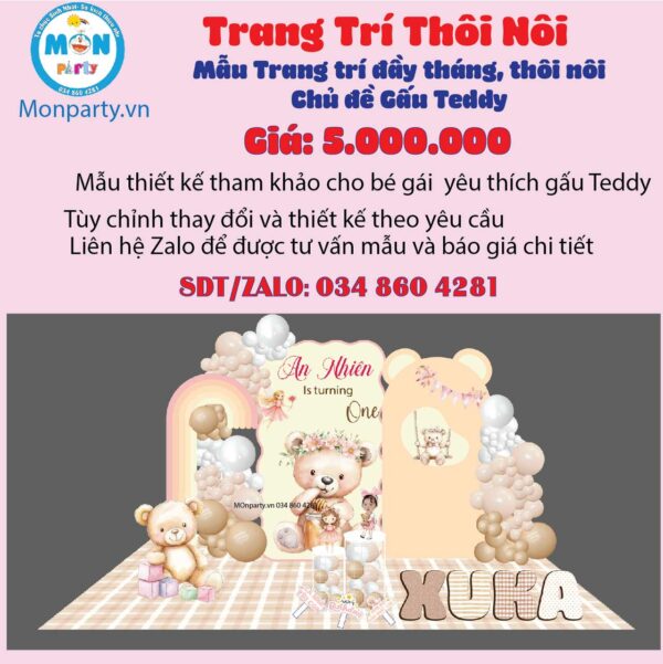 trang-tri-thoi-noi-be-gai-chu-de-gau-teddy