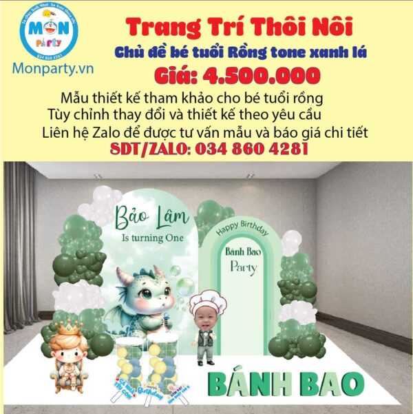 trang-tri-thoi-noi-be-trai-tuoi-rong-tone-xanh-la