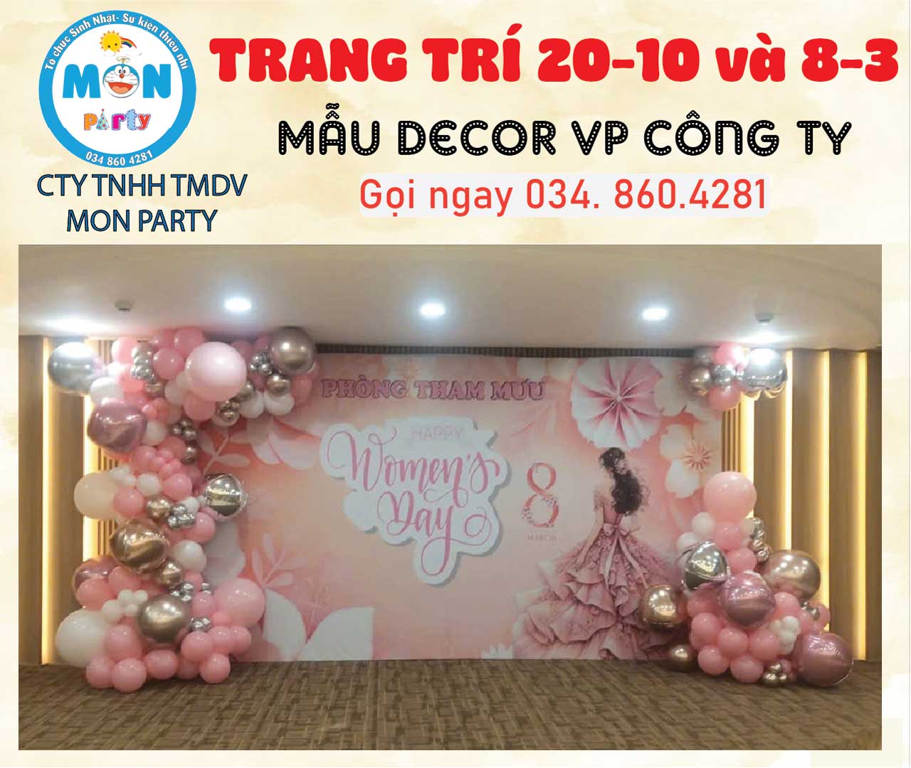 Giá trang trí ngày quốc tế phụ nữ mau-backdrop-ngay-8-3