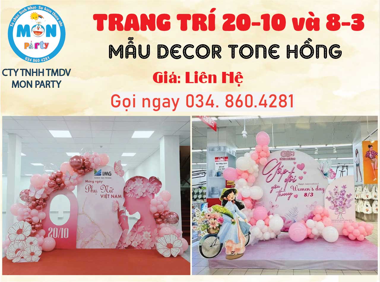 Trang trí ngày phụ nữ Việt Nam 20.10 trang-tri-ngay-quoc-te-phu-nu