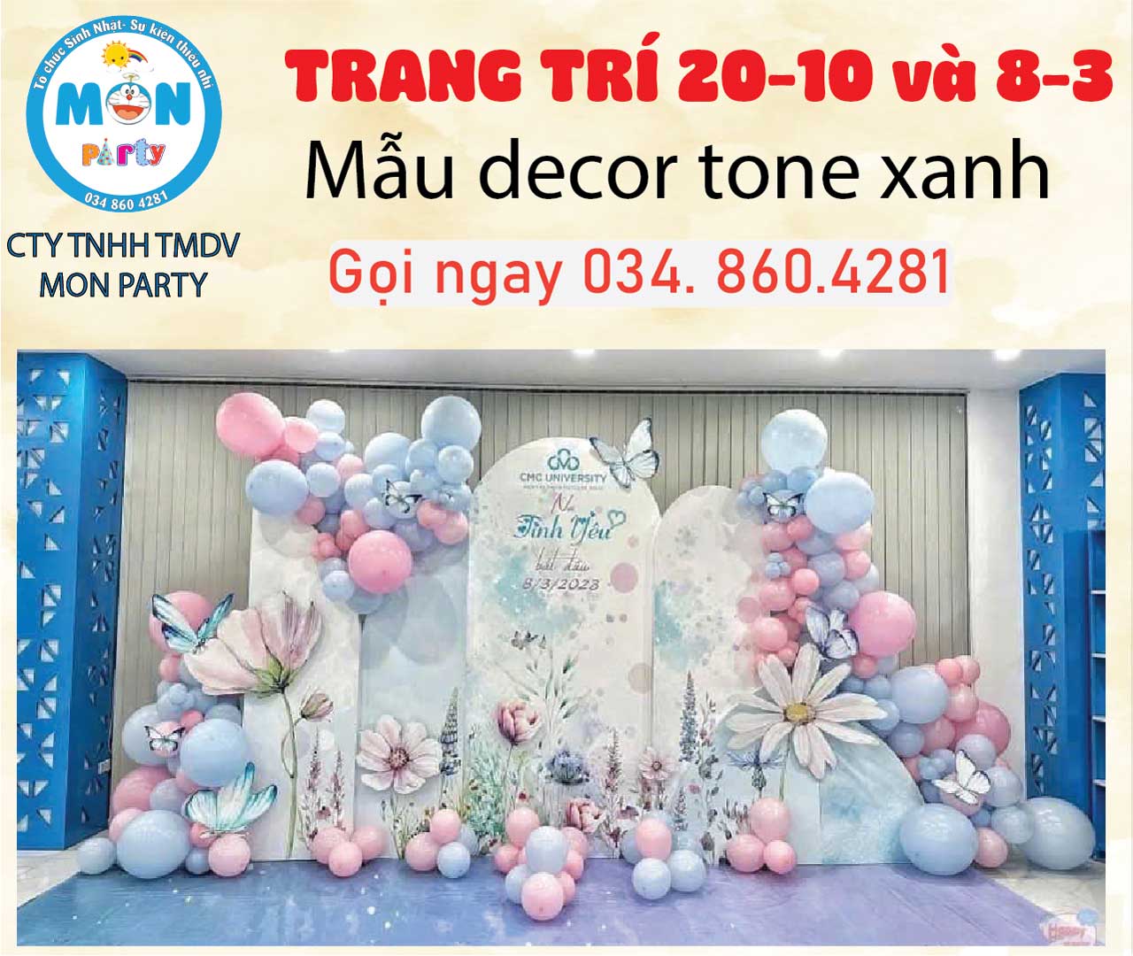 Giá trang trí ngày quốc tế phụ nữ mau-backdrop-ngay-8-3-ngan-hang-tone-hong