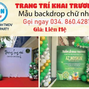 trang-tri-khai-truong-backdrop-chu-nhat-don-gian