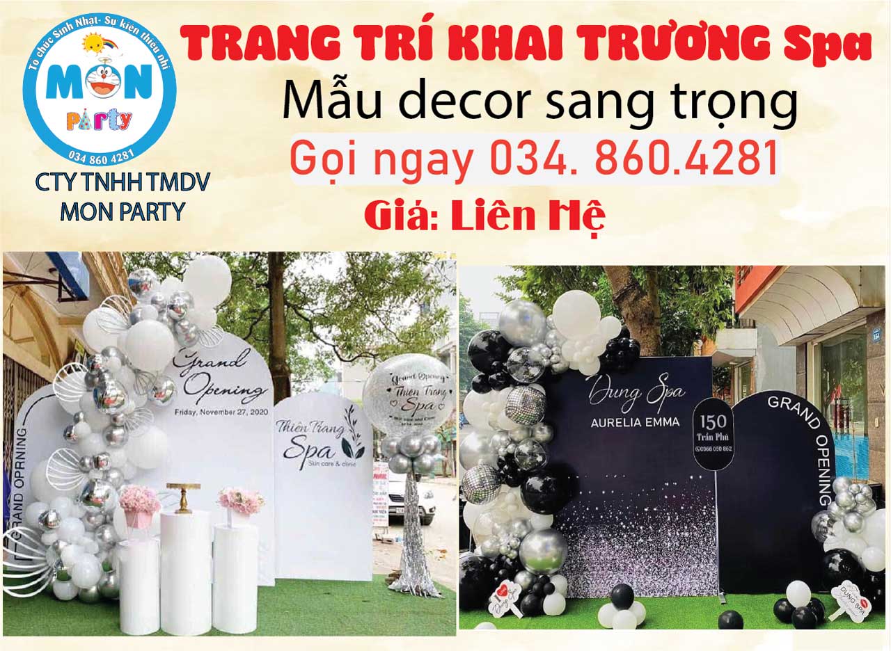 trang-tri-grand-opening-spa-backdrop-sang-trong
