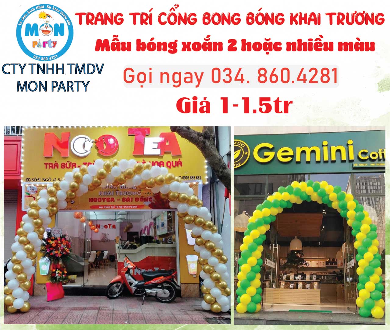 Trang trí cổng bóng khai trương cong-bong-bong-khai-truong-cafe