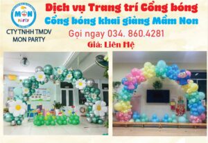 dich-vu-decor-cong-bong-khai-giang-mam-non