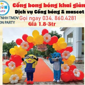 dich-vu-trang-tri-cong-bong-khai-giang-mascot