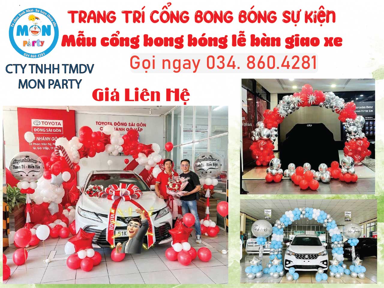 Trang trí cổng bóng lễ bàn giao xe cong-bong-bong-le-ban-giao-xe