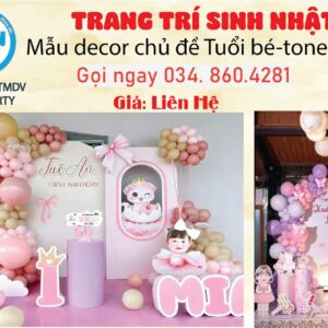 trang-tri-sinh-nhat-be-gai-tone-hong