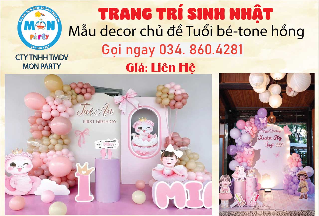 Trang trí sinh nhật bé tone hồng trang-tri-sinh-nhat-be-gai-tone-hong