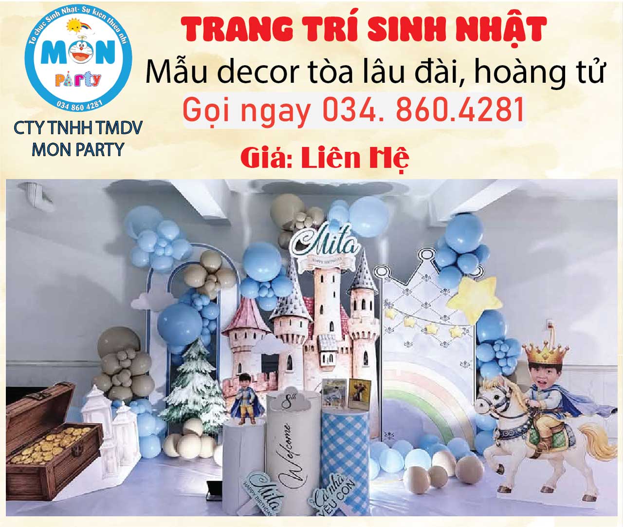 Trang trí sinh nhật chủ đề hoàng tử-lâu đài trang-tri-sinh-nhat-chu-de-hoang-tu-lau-dai