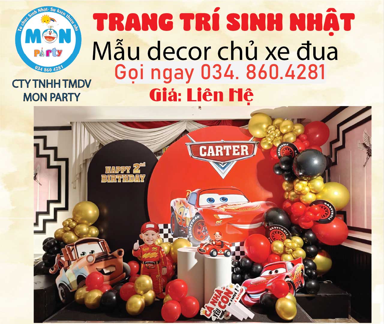 Trang trí sinh nhật chủ đề xe đua trang-tri-sinh-nhat-chu-de-xe-dua