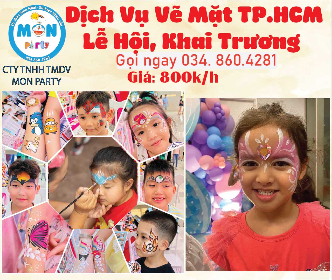 gia-thue-nghe-nhan-ve-mat-cho-be-khai-truong