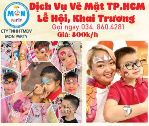 gia-thue-nghe-nhan-ve-mat-face-painting-cho-be-le-hoi