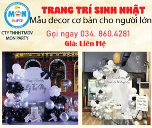 trang-tri-sinh-nhat-sep-tone-trang-den