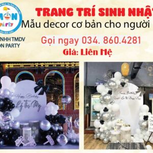 trang-tri-sinh-nhat-sep-tone-trang-den