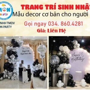 trang-tri-sinh-nhat-sep-tone-trang-den